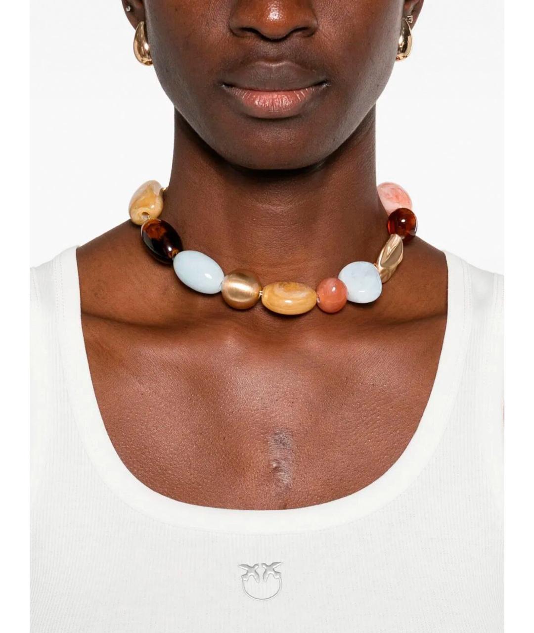 PINKO Белая хлопковая майка, фото 5