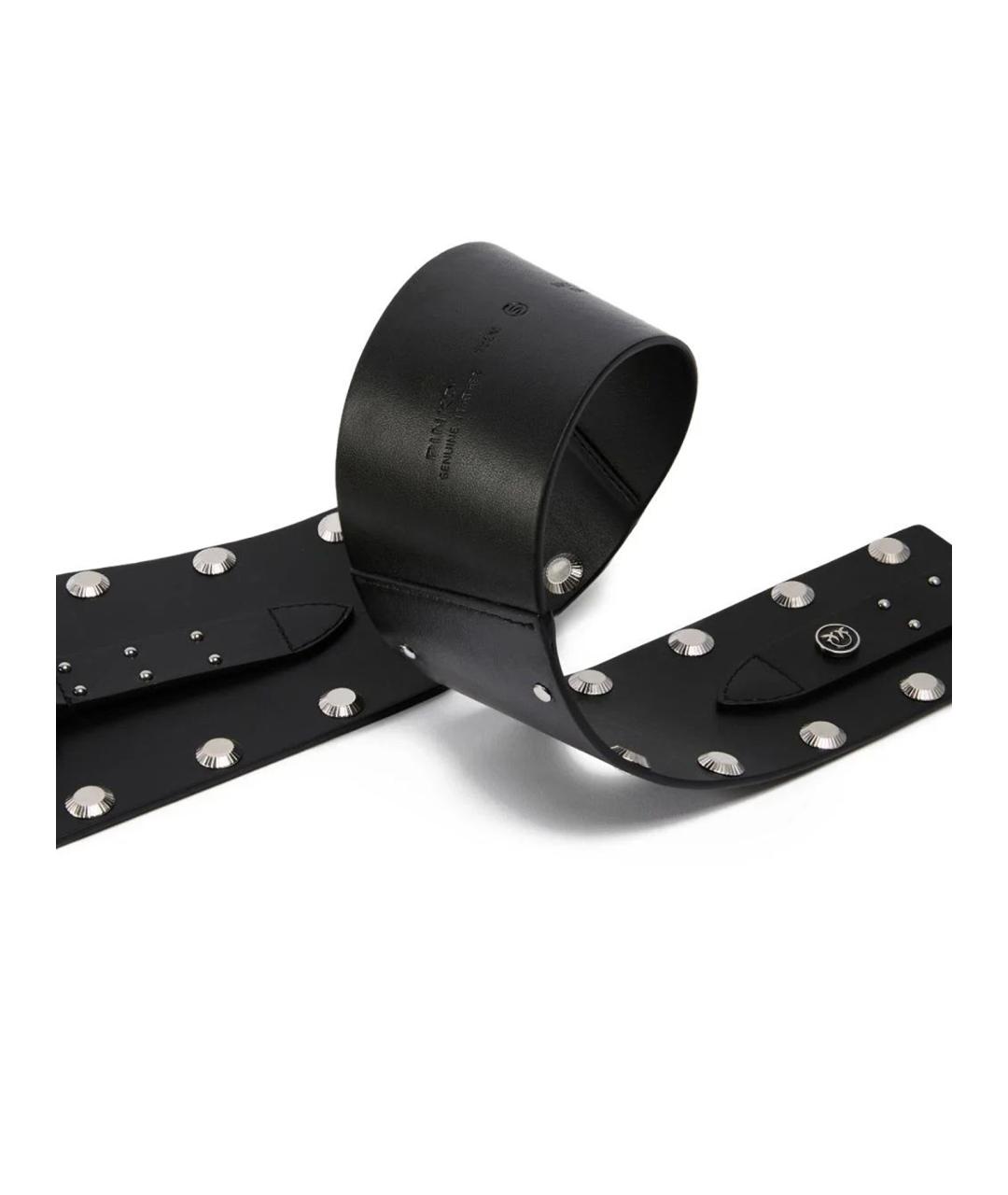 PINKO Черный кожаный ремень, фото 5