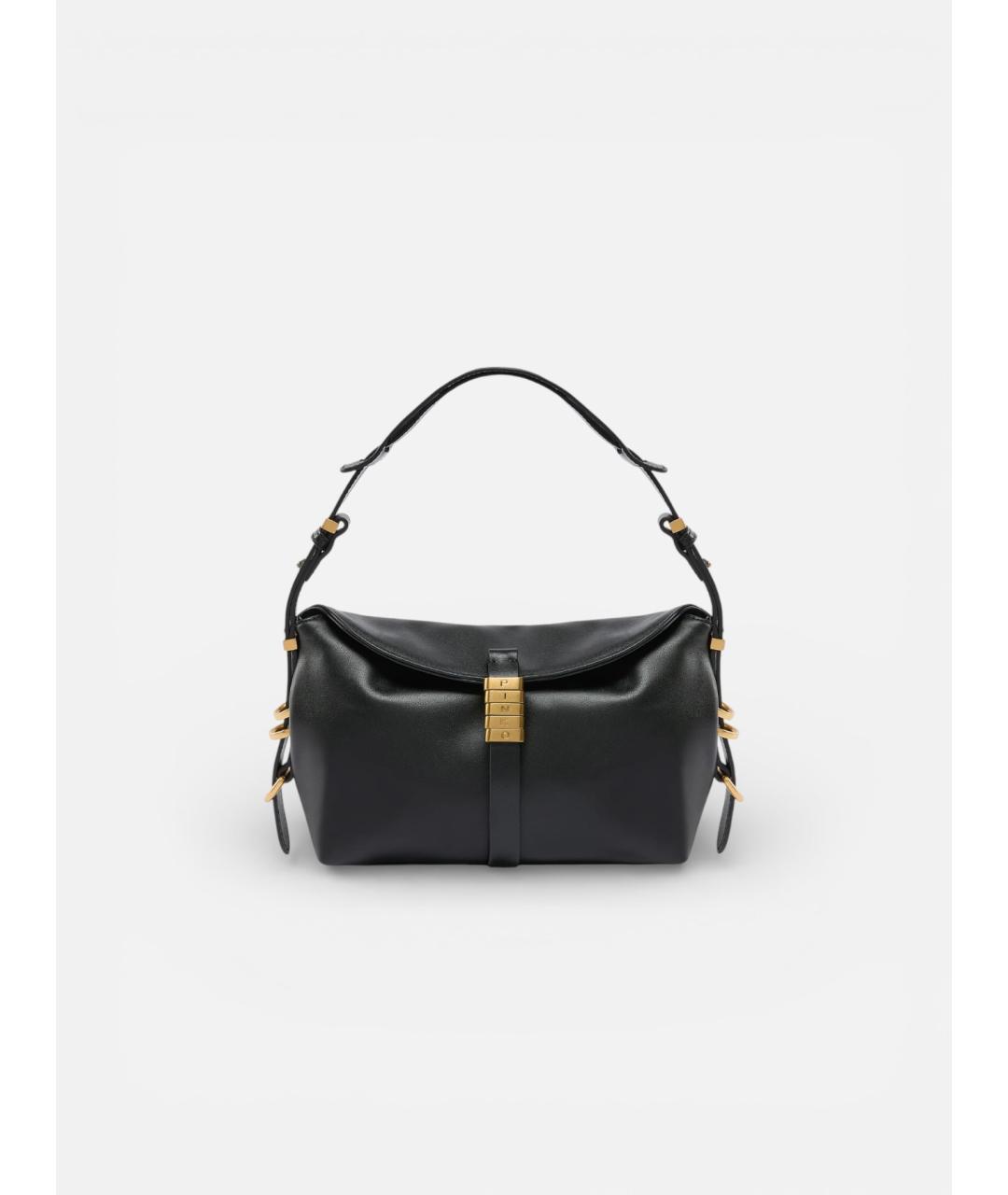 PINKO Черная кожаная сумка через плечо, фото 5