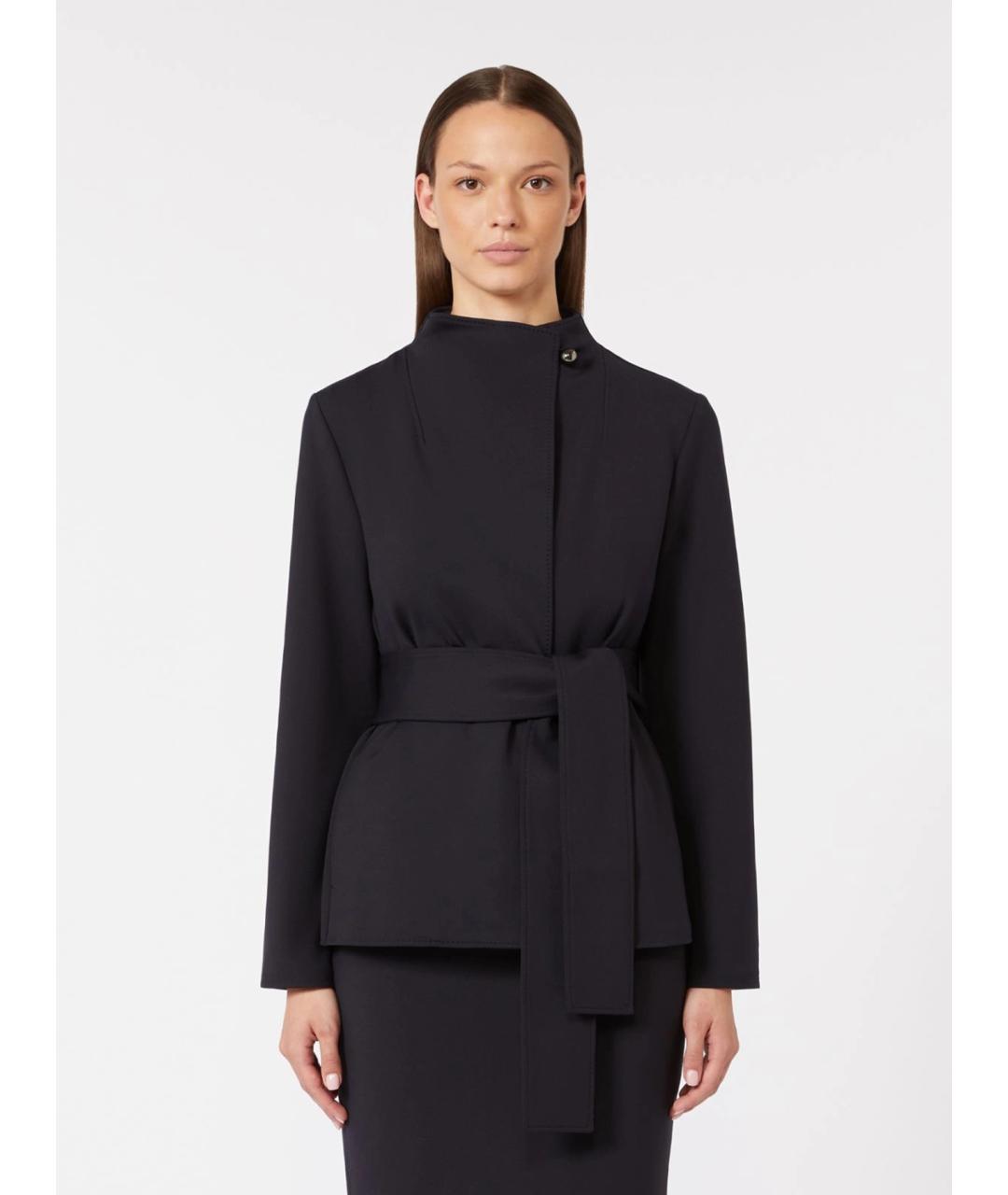 MAX MARA Темно-синяя полиамидовая куртка, фото 4