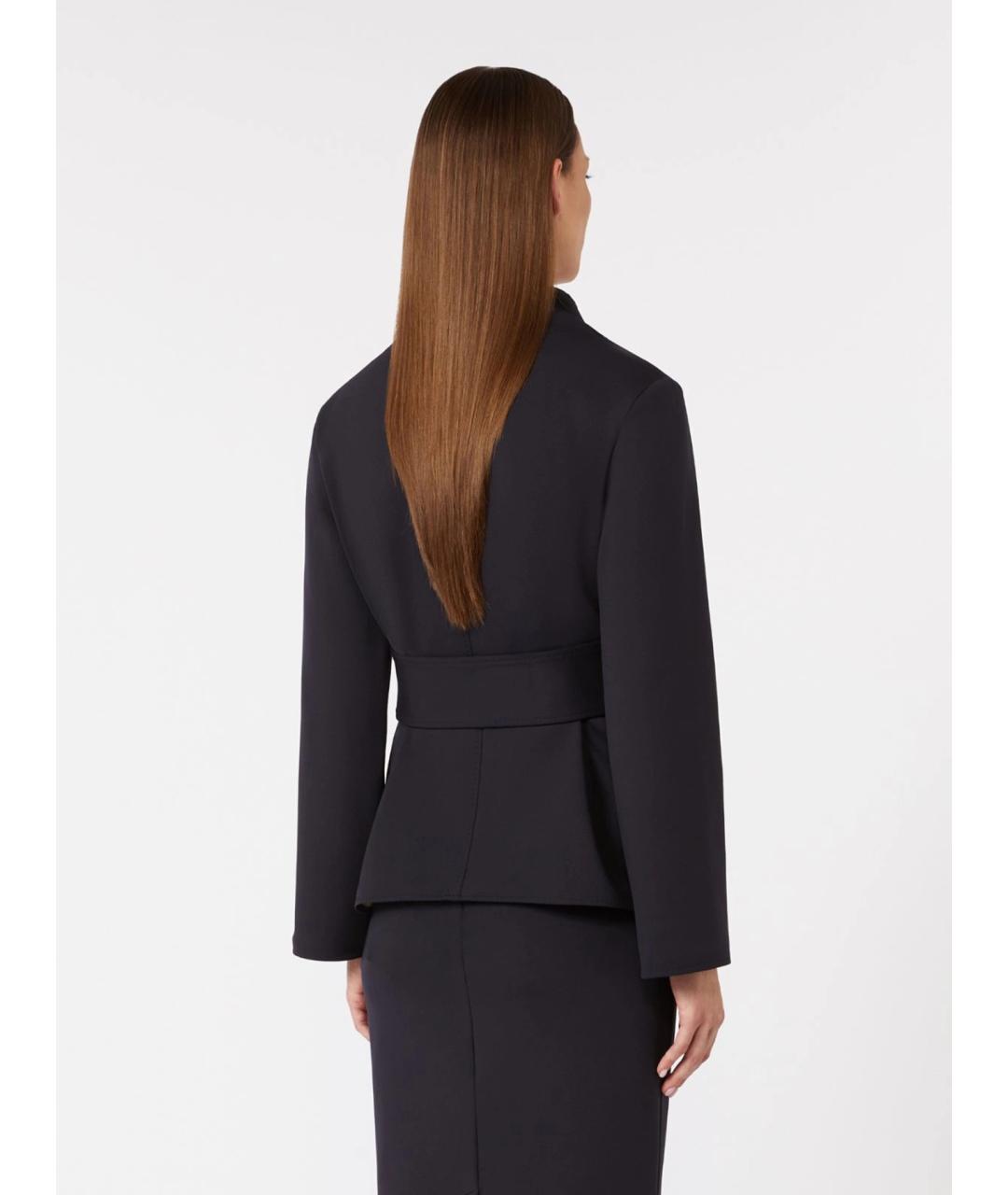 MAX MARA Темно-синяя полиамидовая куртка, фото 3