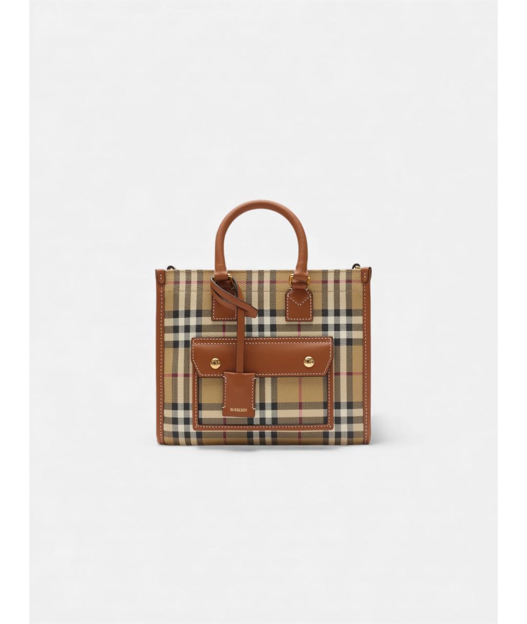 BURBERRY Бежевая сумка тоут, фото 7