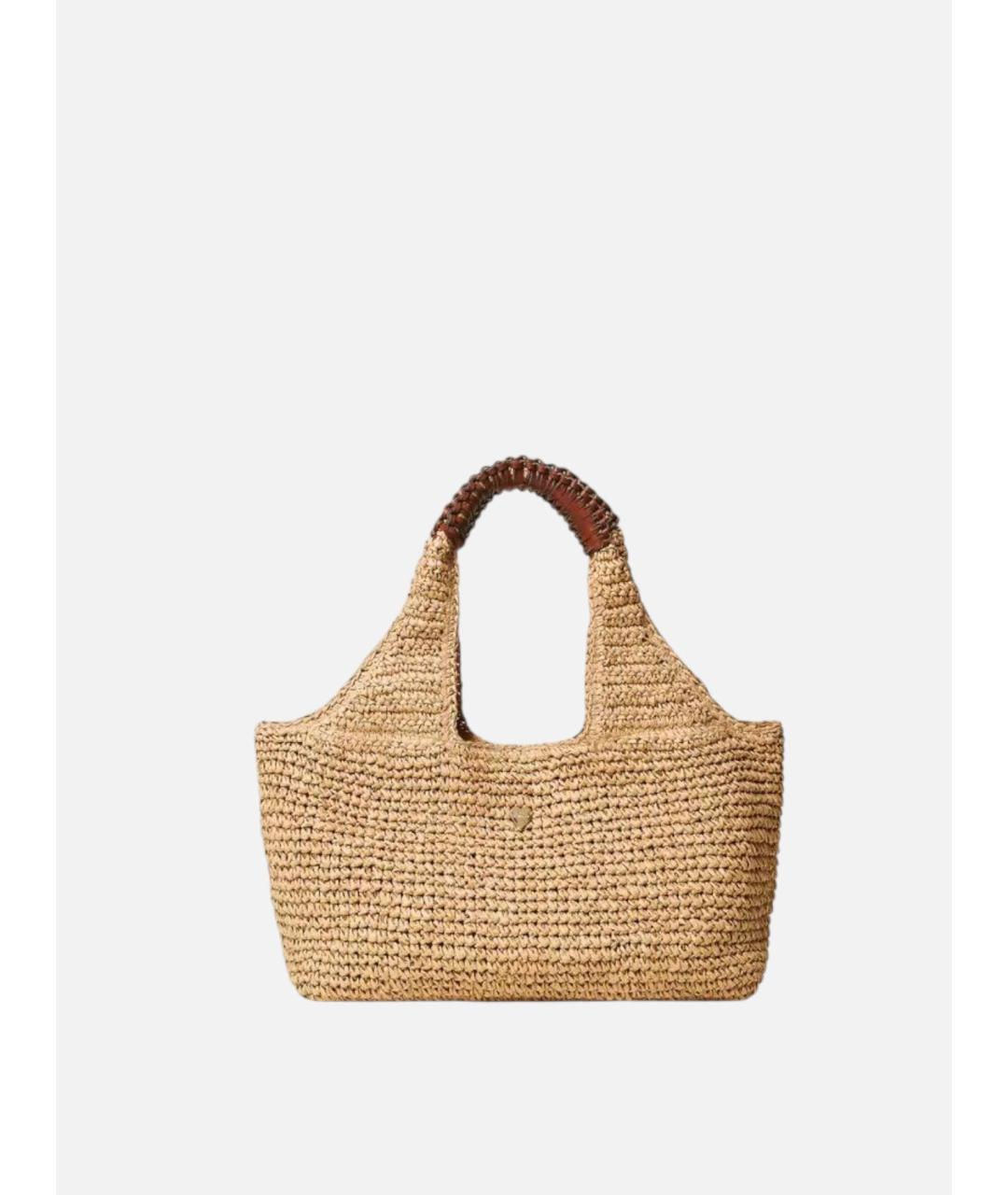 TWIN-SET Черная пелетеная сумка с короткими ручками, фото 6