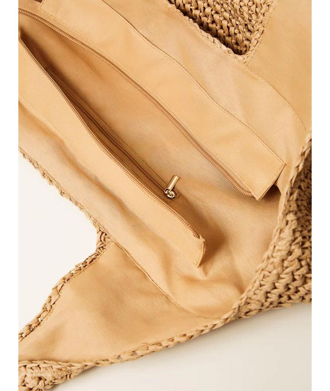 TWIN-SET Черная пелетеная сумка с короткими ручками, фото 5