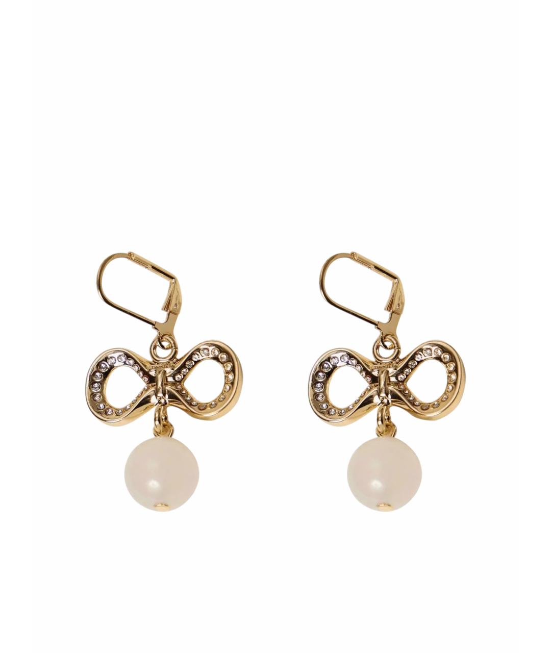 TWIN-SET Золотые металлические серьги, фото 1