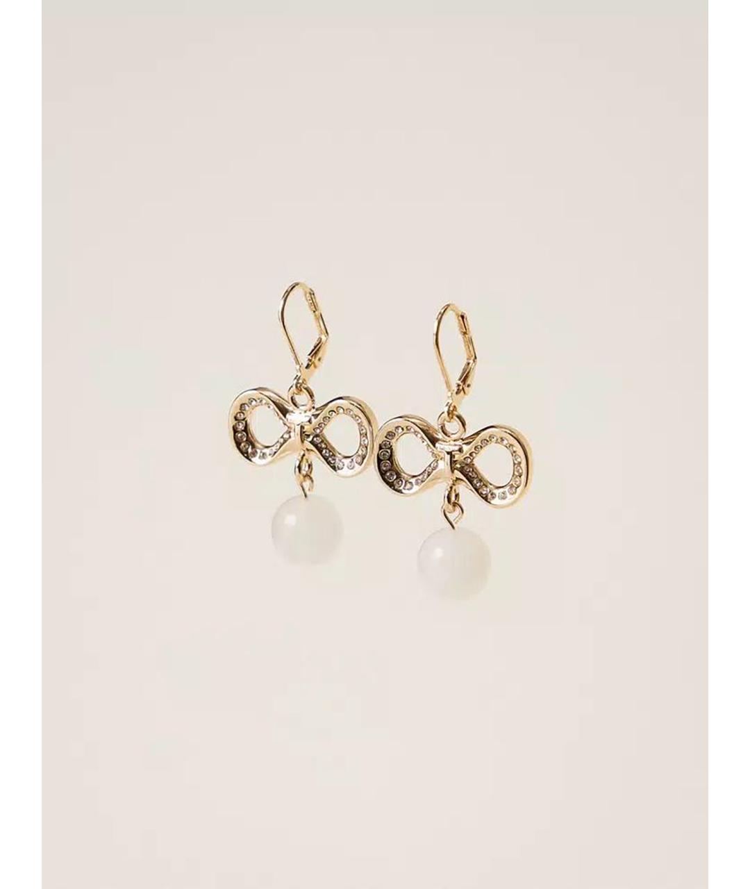 TWIN-SET Золотые металлические серьги, фото 3