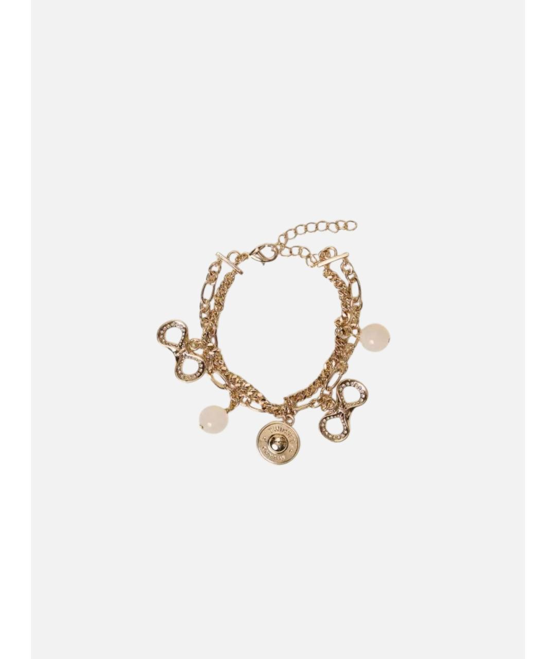 TWIN-SET Золотой металлический браслет, фото 4