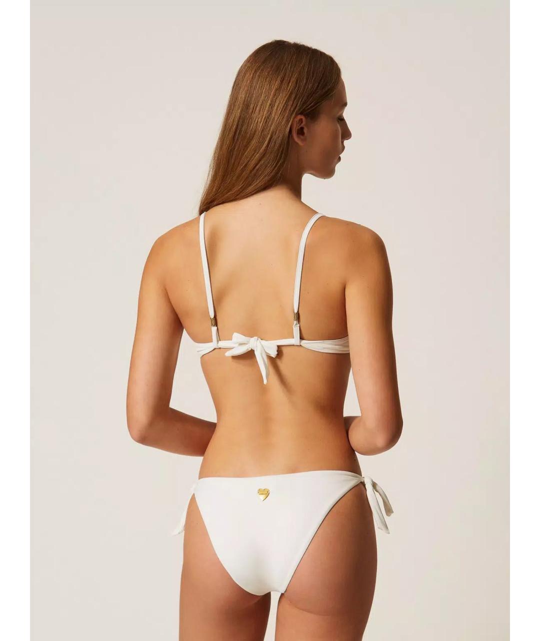 TWIN-SET Белый полиамидовый купальник, фото 4