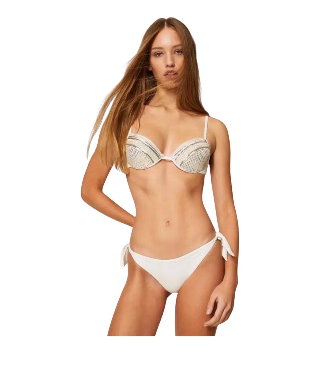 TWIN-SET Белый полиамидовый купальник, фото 1