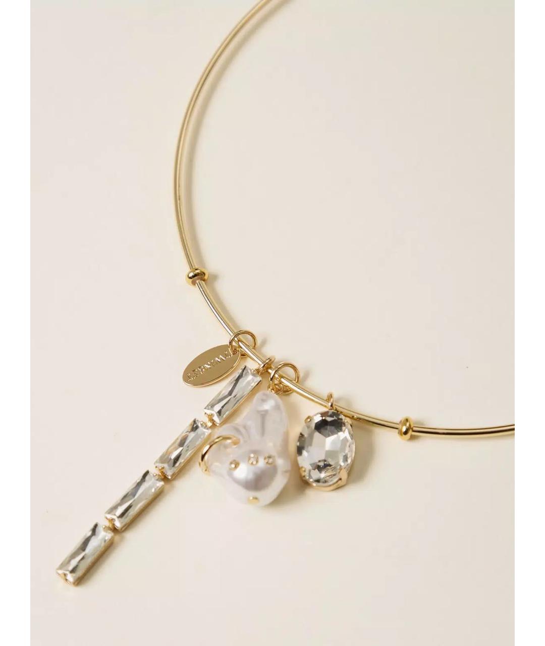 TWIN-SET Золотое металлическое колье, фото 2