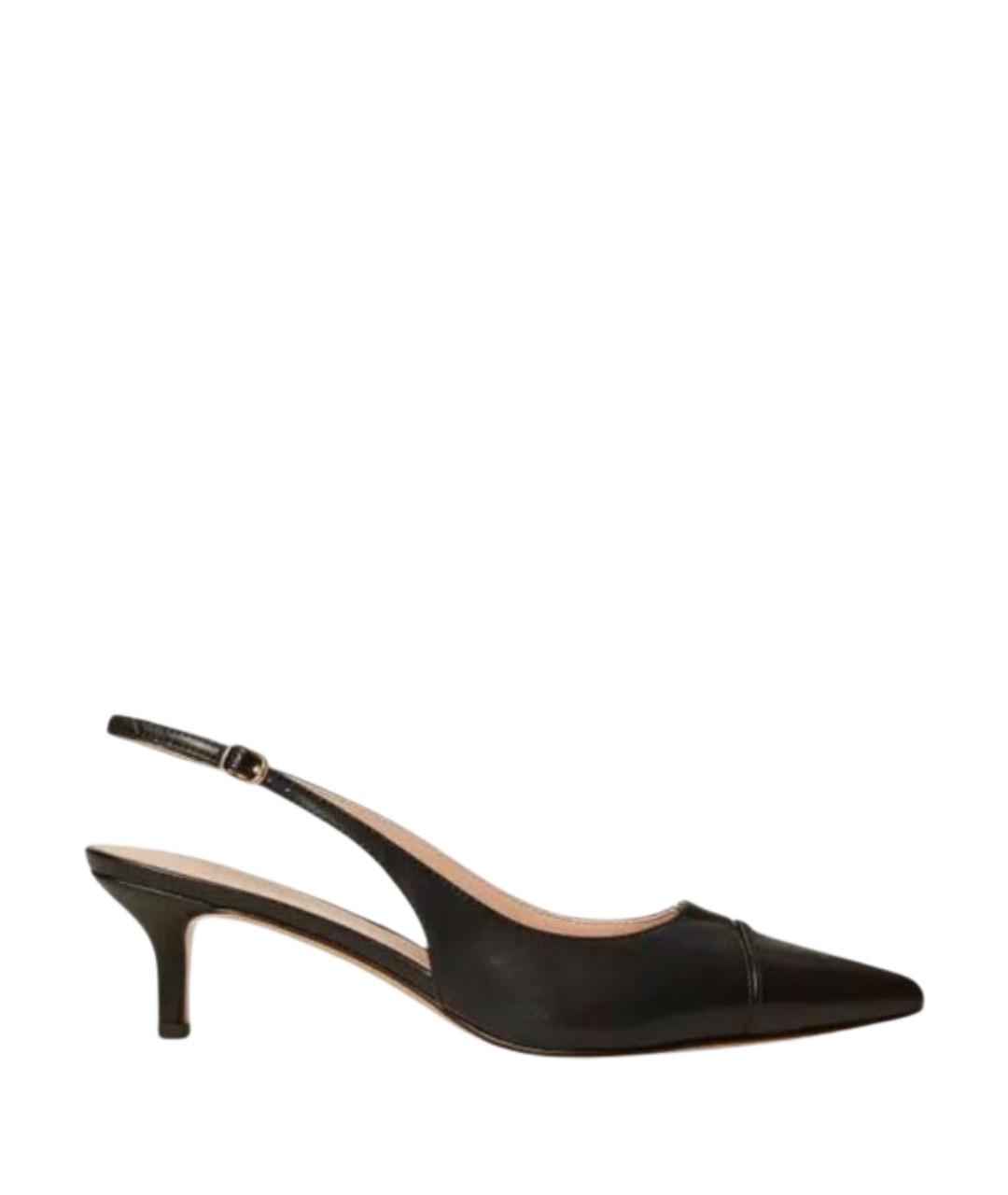 TWIN-SET Черные кожаные туфли, фото 1