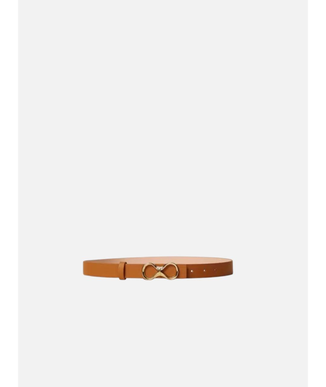 TWIN-SET Коричневый кожаный ремень, фото 4