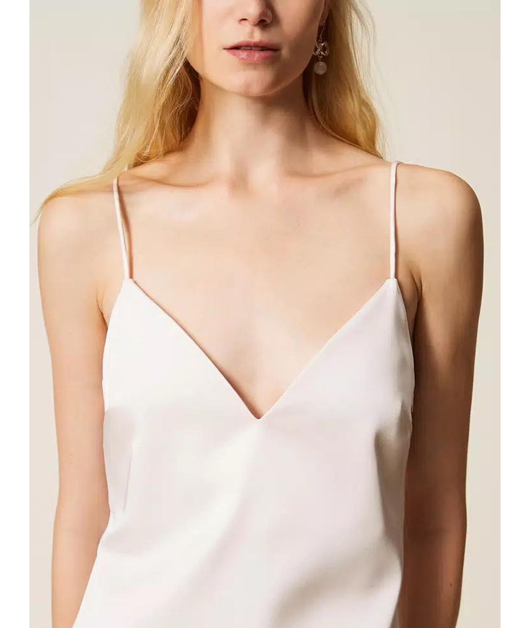 TWIN-SET Розовое полиамидовое коктейльное платье, фото 6