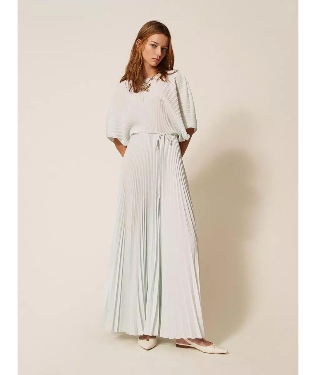 TWIN-SET Серое полиэстеровое платье, фото 2