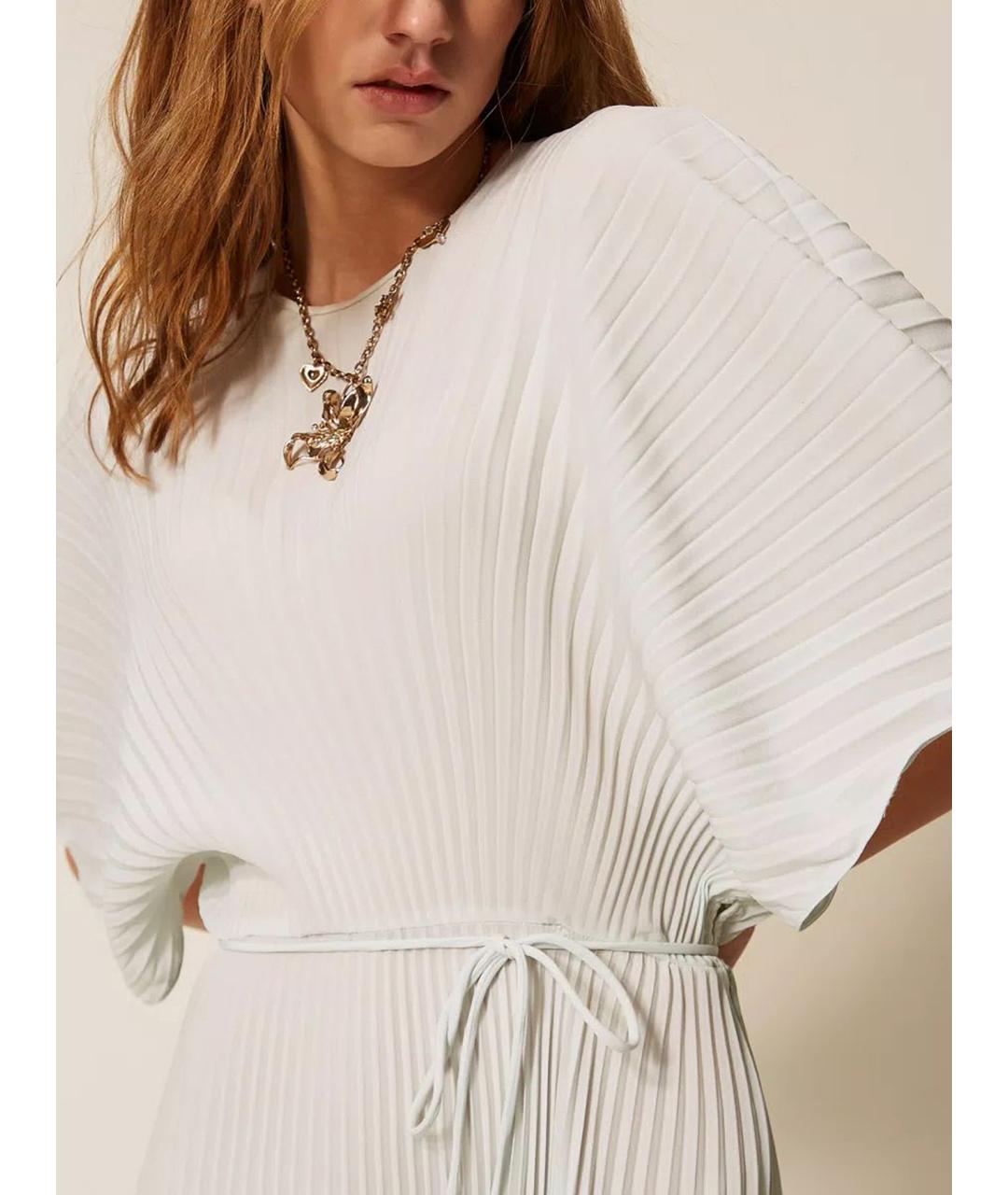 TWIN-SET Серое полиэстеровое платье, фото 5