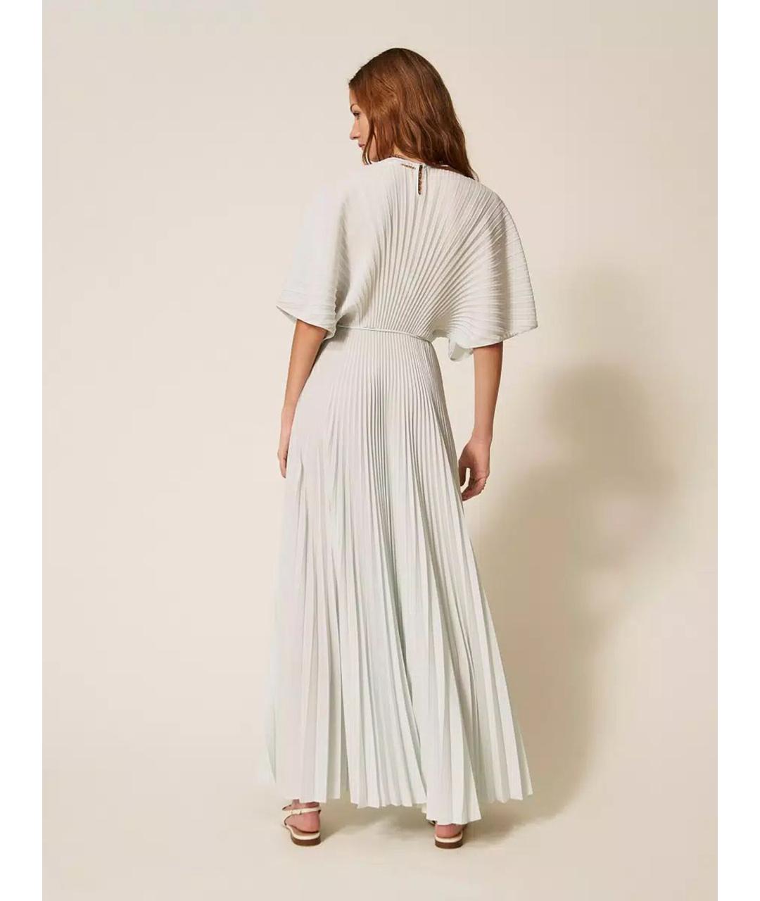 TWIN-SET Серое полиэстеровое платье, фото 4