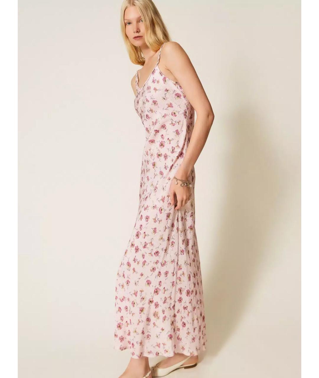 TWIN-SET Мульти вискозное повседневное платье, фото 2