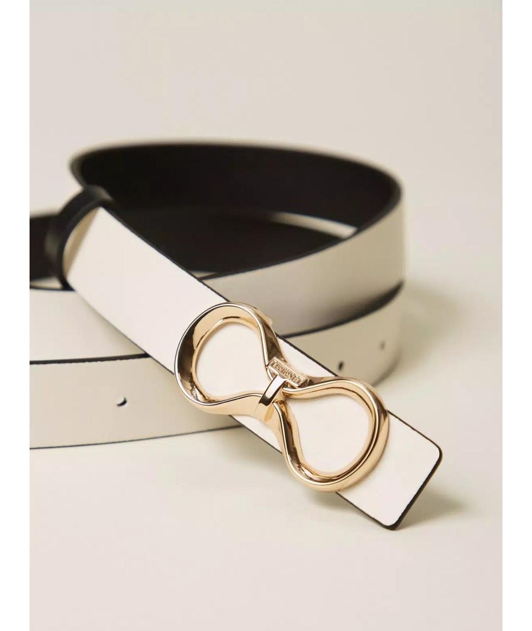 TWIN-SET Черный кожаный ремень, фото 3