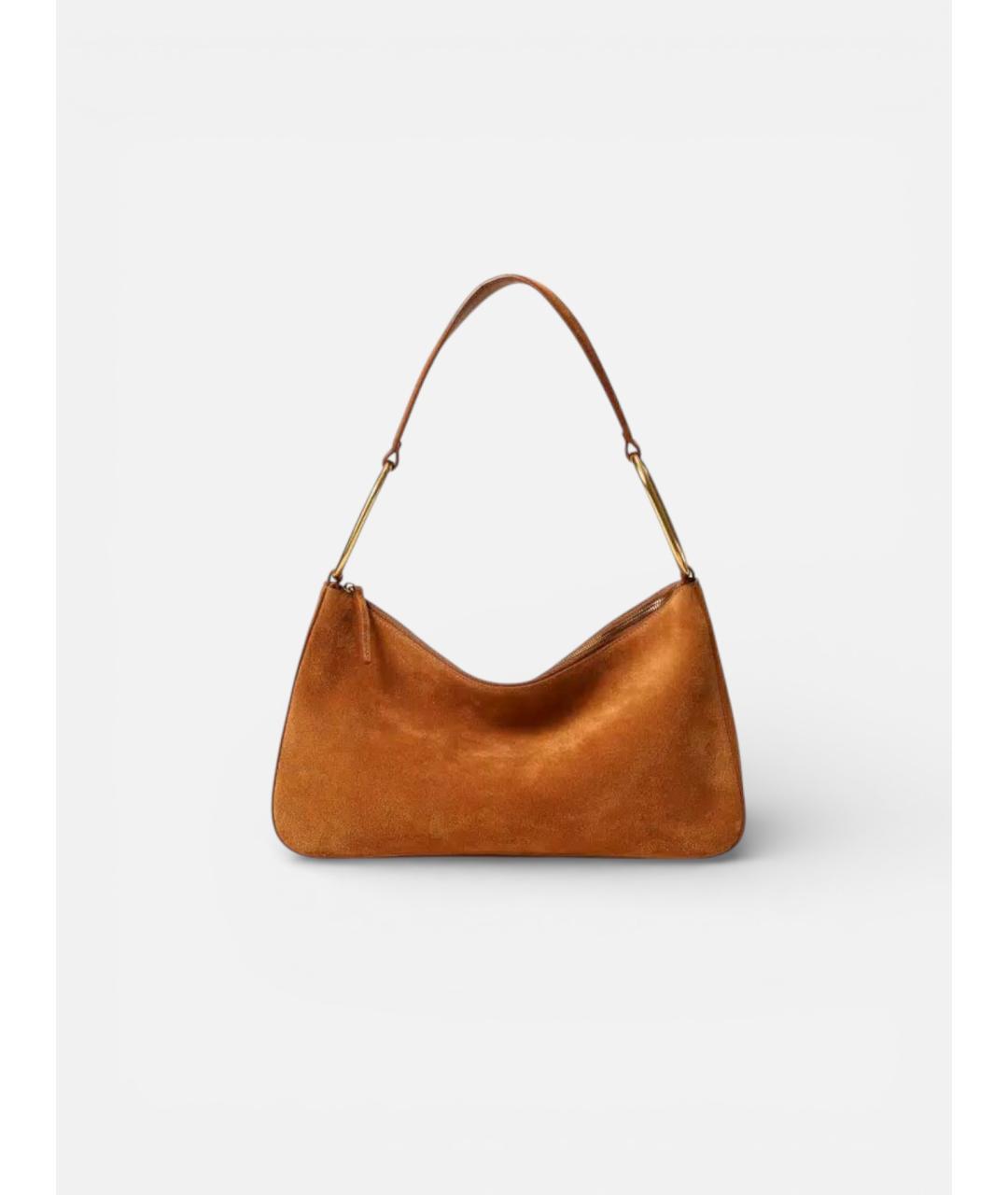 TWIN-SET Коричневая кожаная сумка через плечо, фото 5