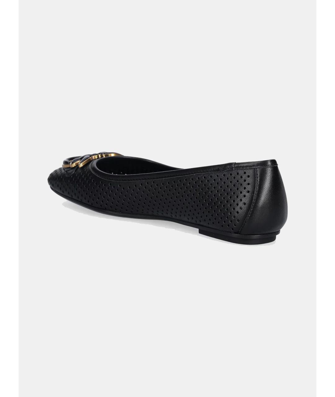 PINKO Черные кожаные балетки, фото 3