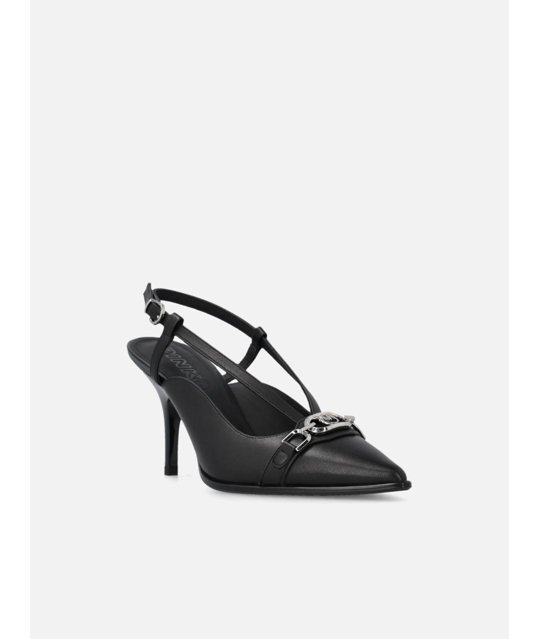 PINKO Черные кожаные туфли, фото 2