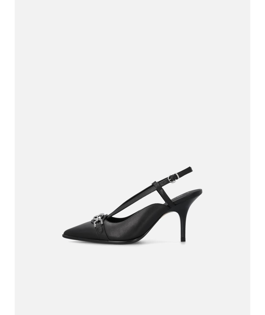 PINKO Черные кожаные туфли, фото 5