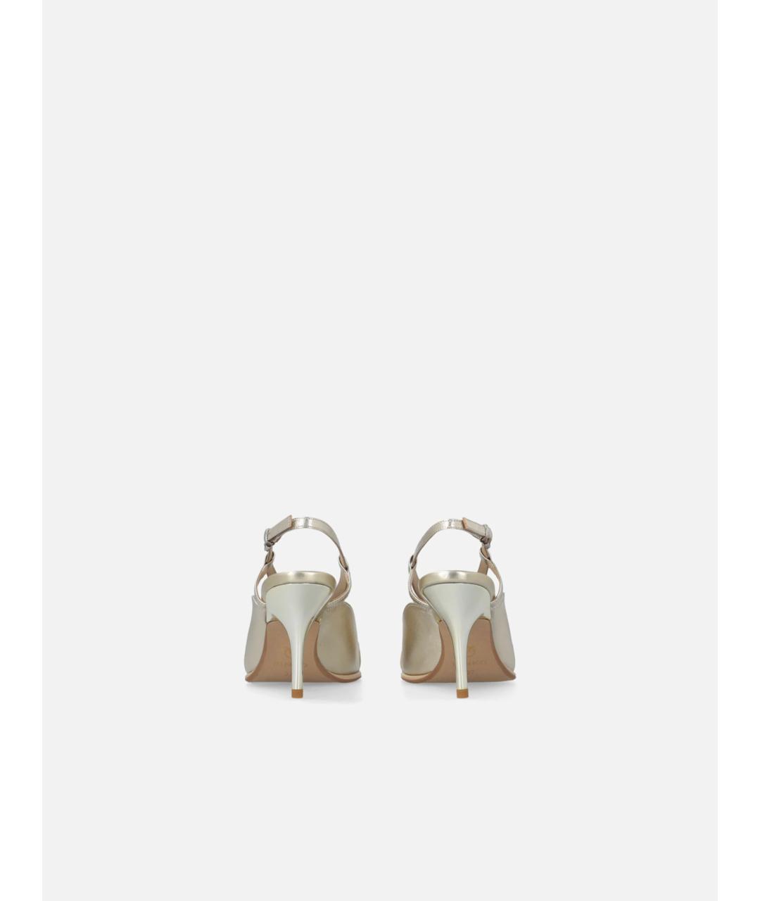 PINKO Серебряные кожаные туфли, фото 8