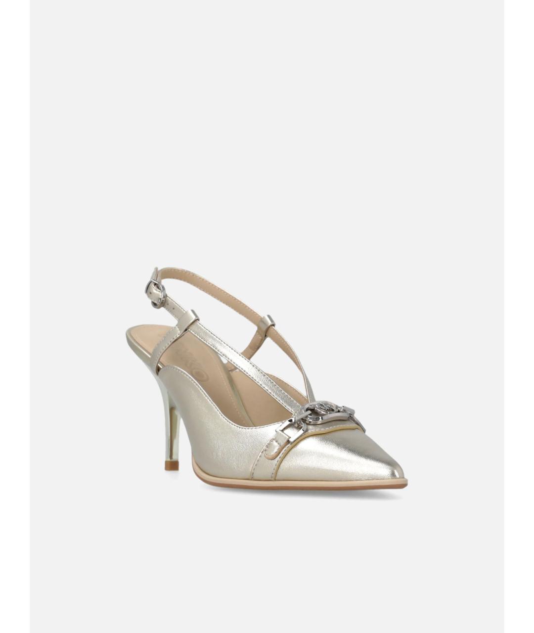 PINKO Серебряные кожаные туфли, фото 2