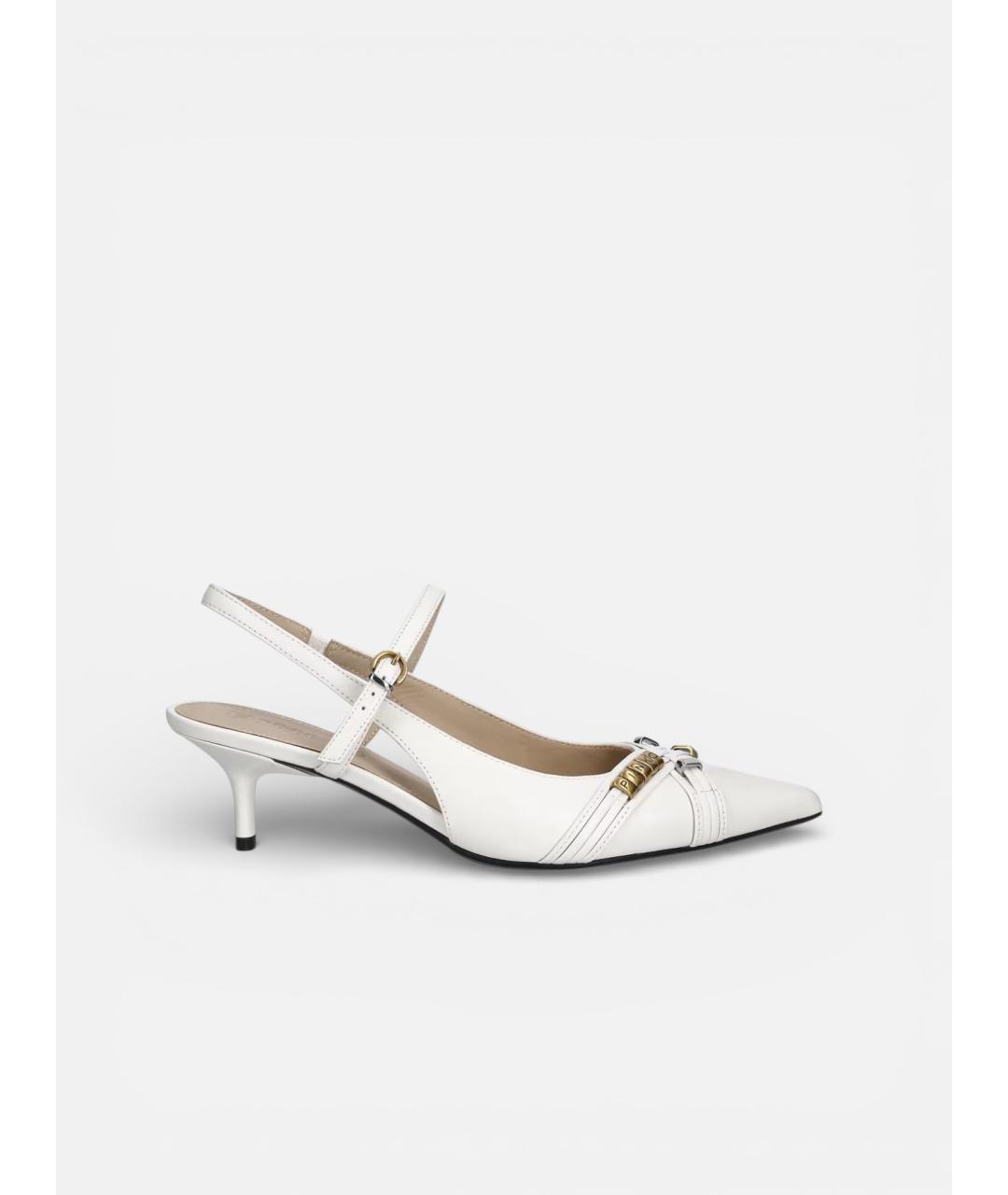 PINKO Белые кожаные туфли, фото 5