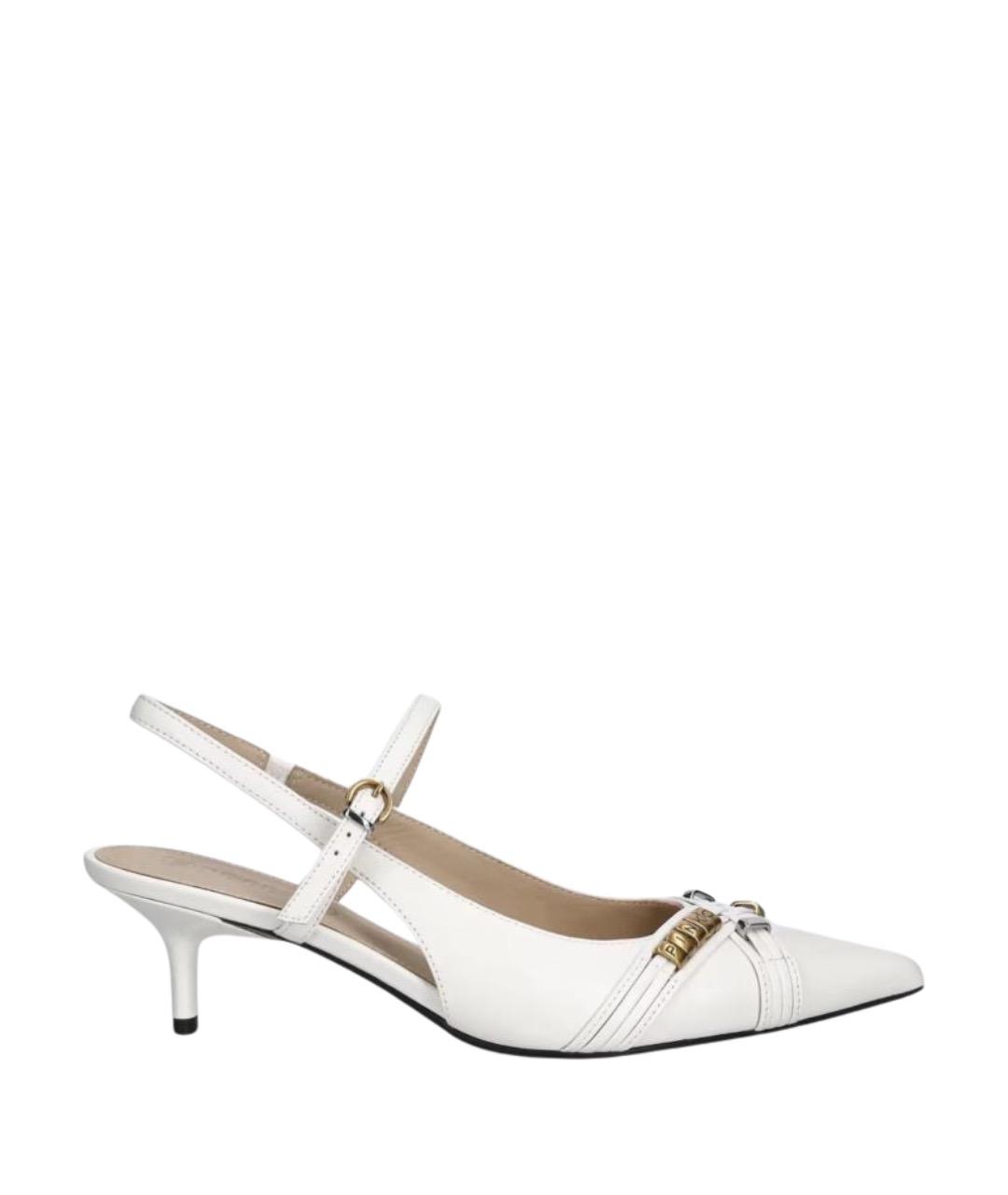 PINKO Белые кожаные туфли, фото 1