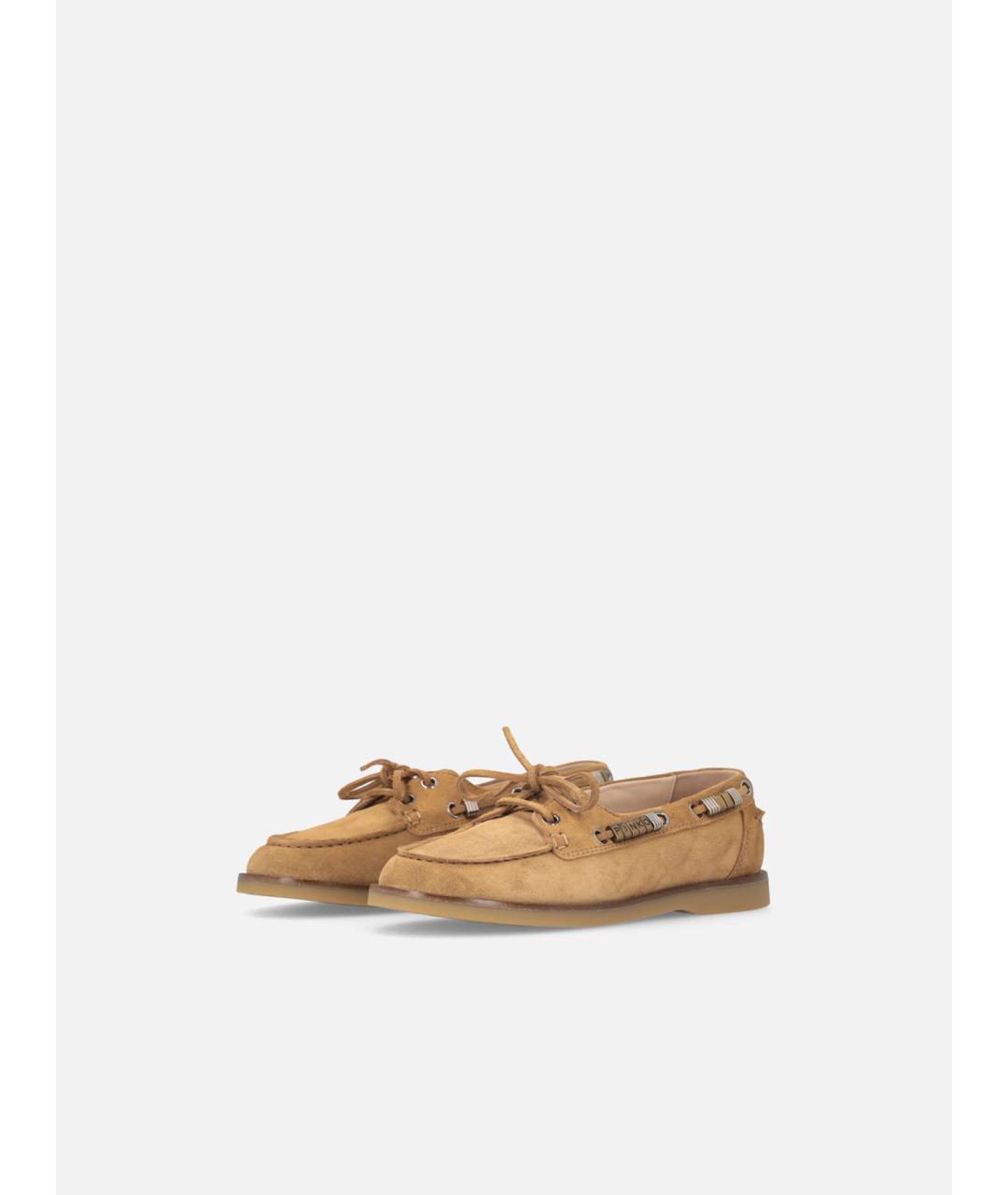 PINKO Бежевые замшевые мокасины, фото 6