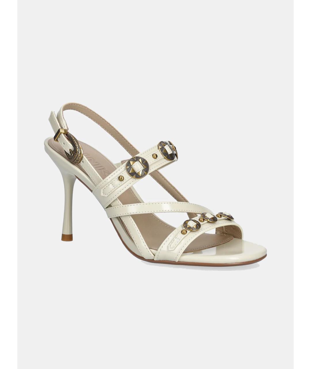 PINKO Белые кожаные босоножки, фото 2