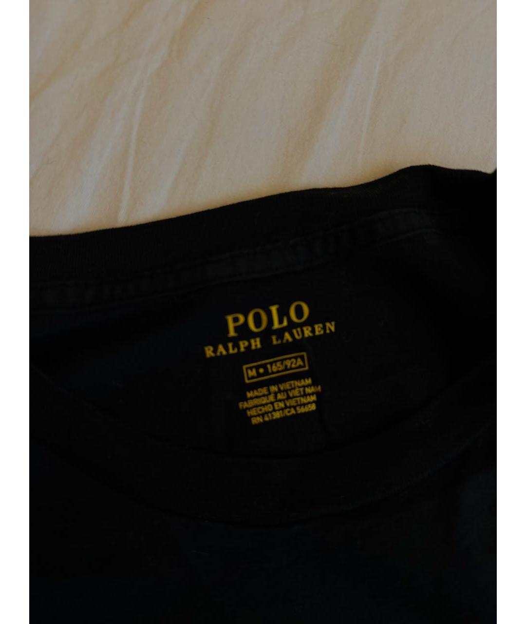 POLO RALPH LAUREN Черная хлопковая футболка, фото 3