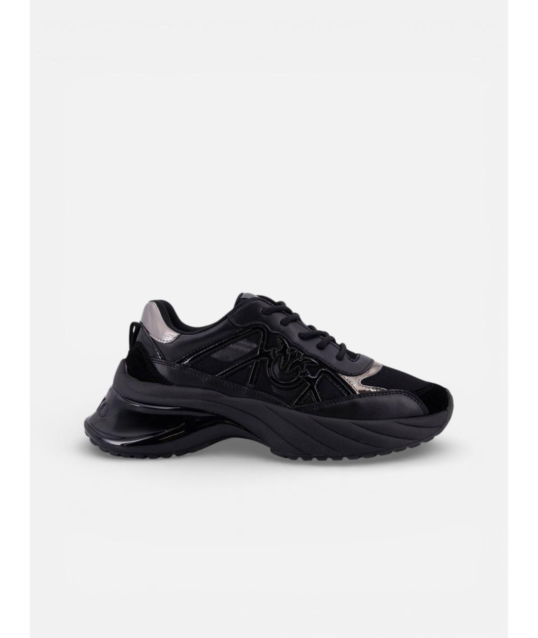 PINKO Черные кожаные кроссовки, фото 5