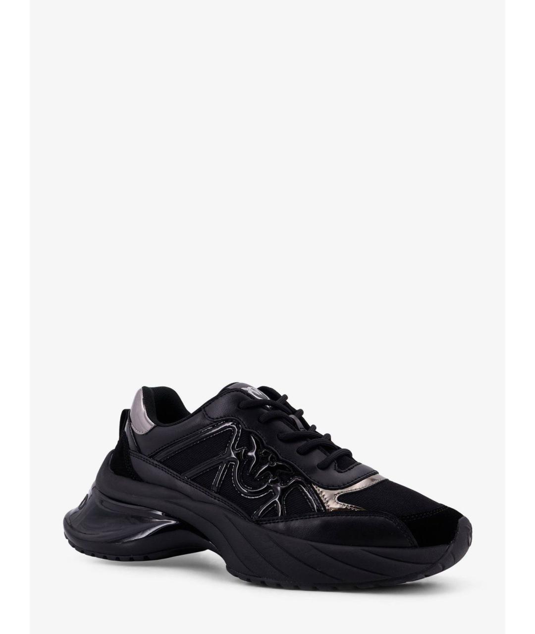 PINKO Черные кожаные кроссовки, фото 2