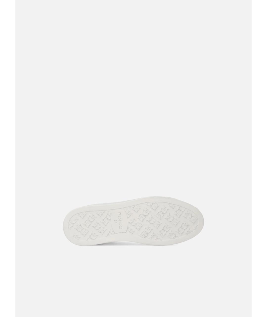 PINKO Белые кожаные кеды, фото 7