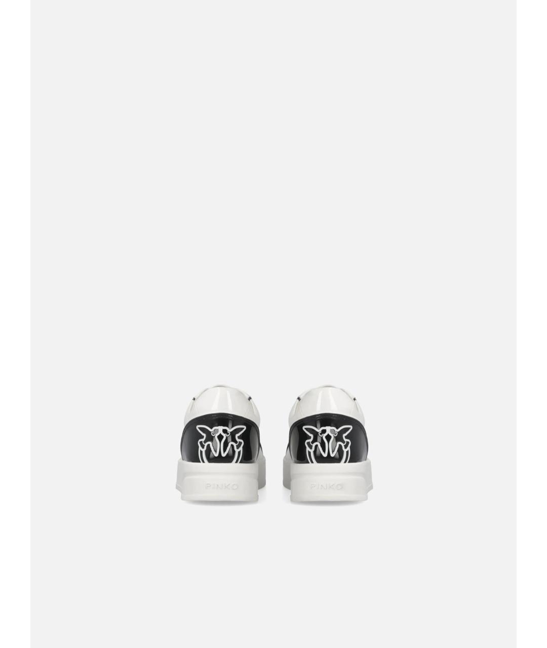 PINKO Белые кожаные кеды, фото 8