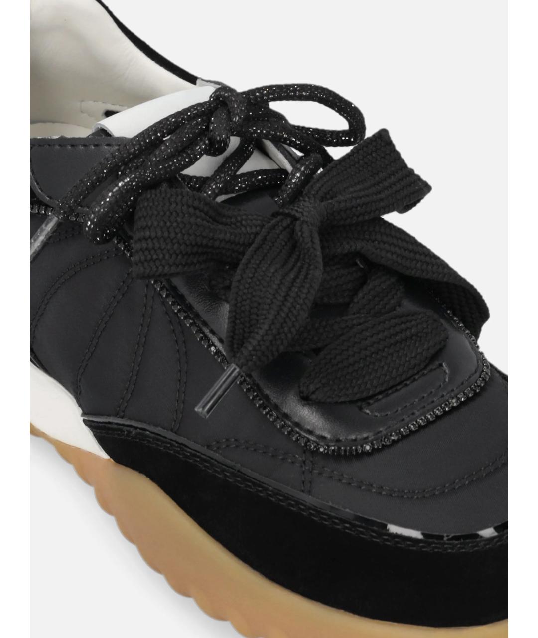 PINKO Черные синтетические кроссовки, фото 4