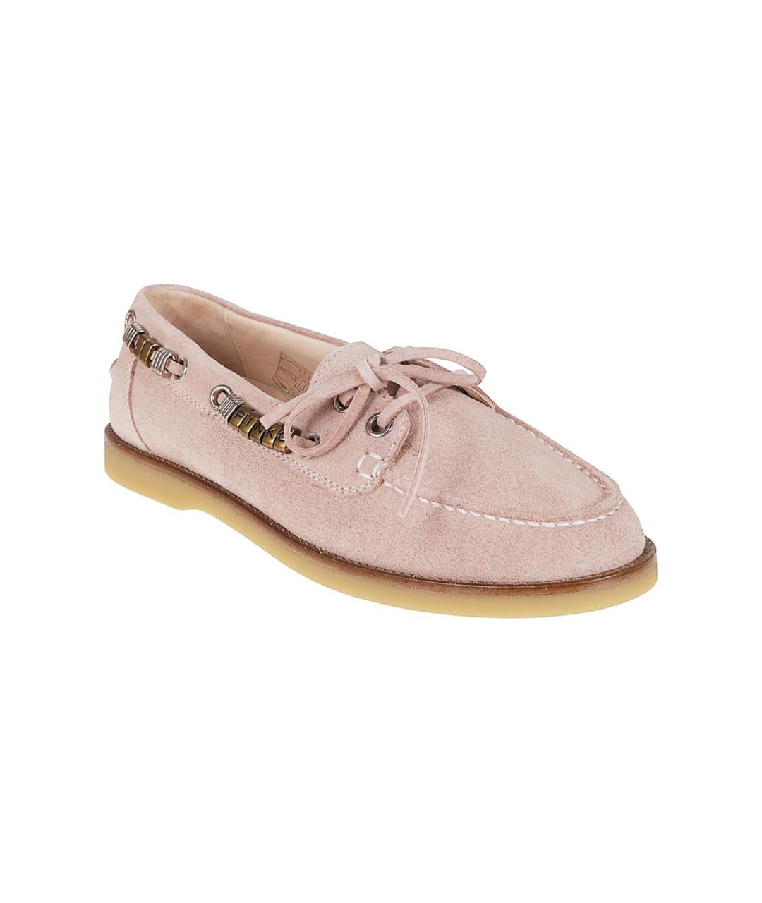 PINKO Розовые замшевые мокасины, фото 2