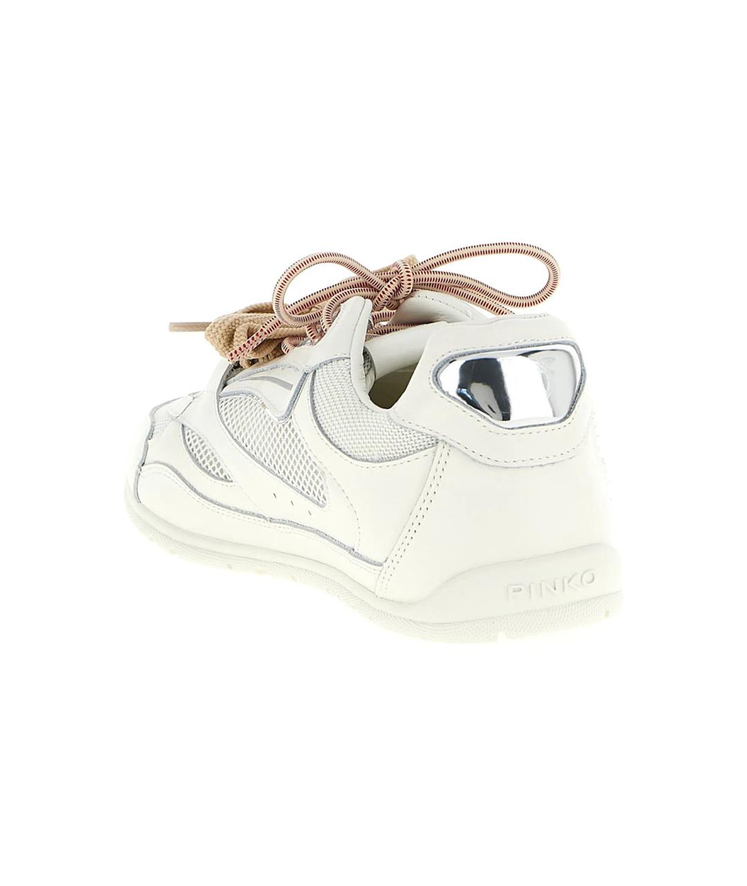 PINKO Белые кожаные кроссовки, фото 3