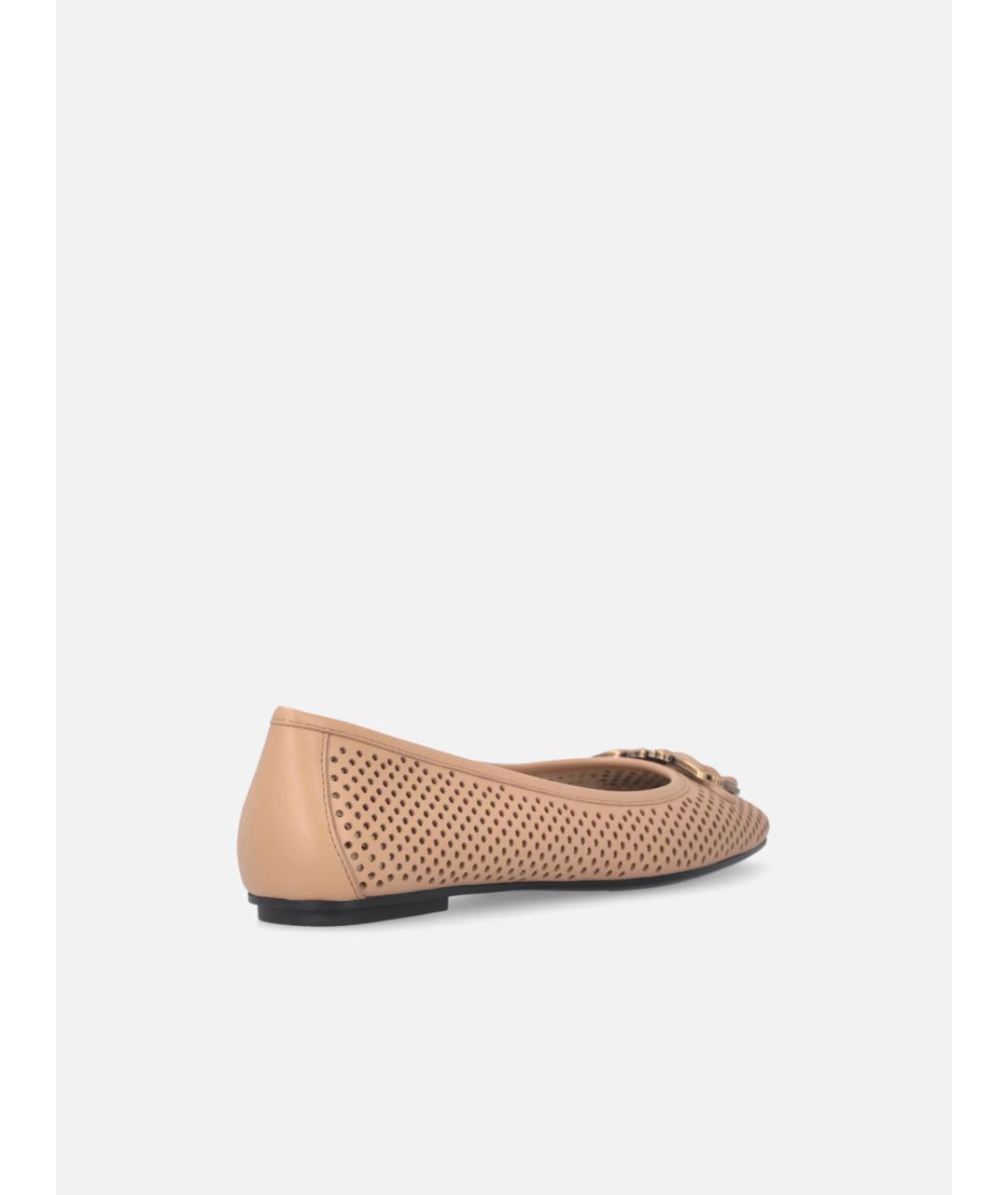 PINKO Розовые кожаные балетки, фото 3