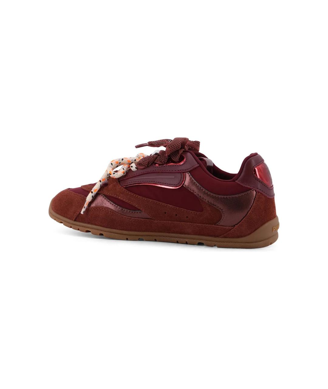 PINKO Красные замшевые кроссовки, фото 3