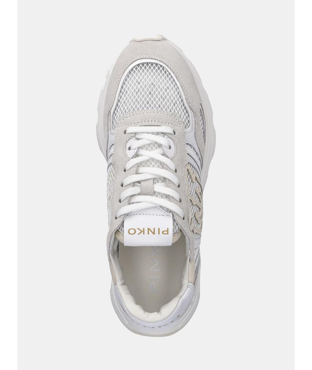 PINKO Белые синтетические кроссовки, фото 4