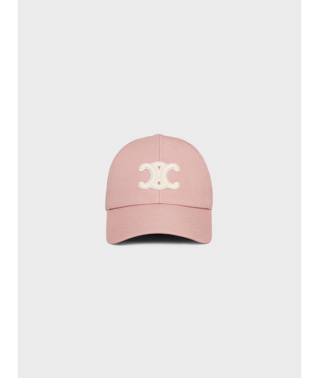 CELINE Розовая хлопковая кепка, фото 2