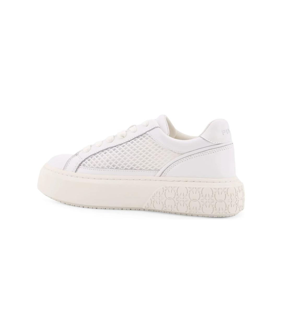 PINKO Белые кожаные кеды, фото 3