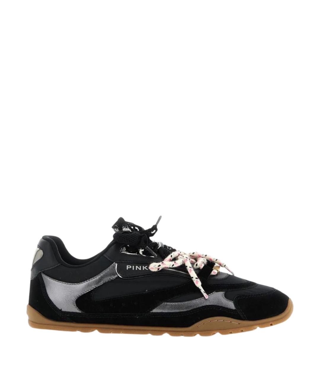 PINKO Черные текстильные кроссовки, фото 1