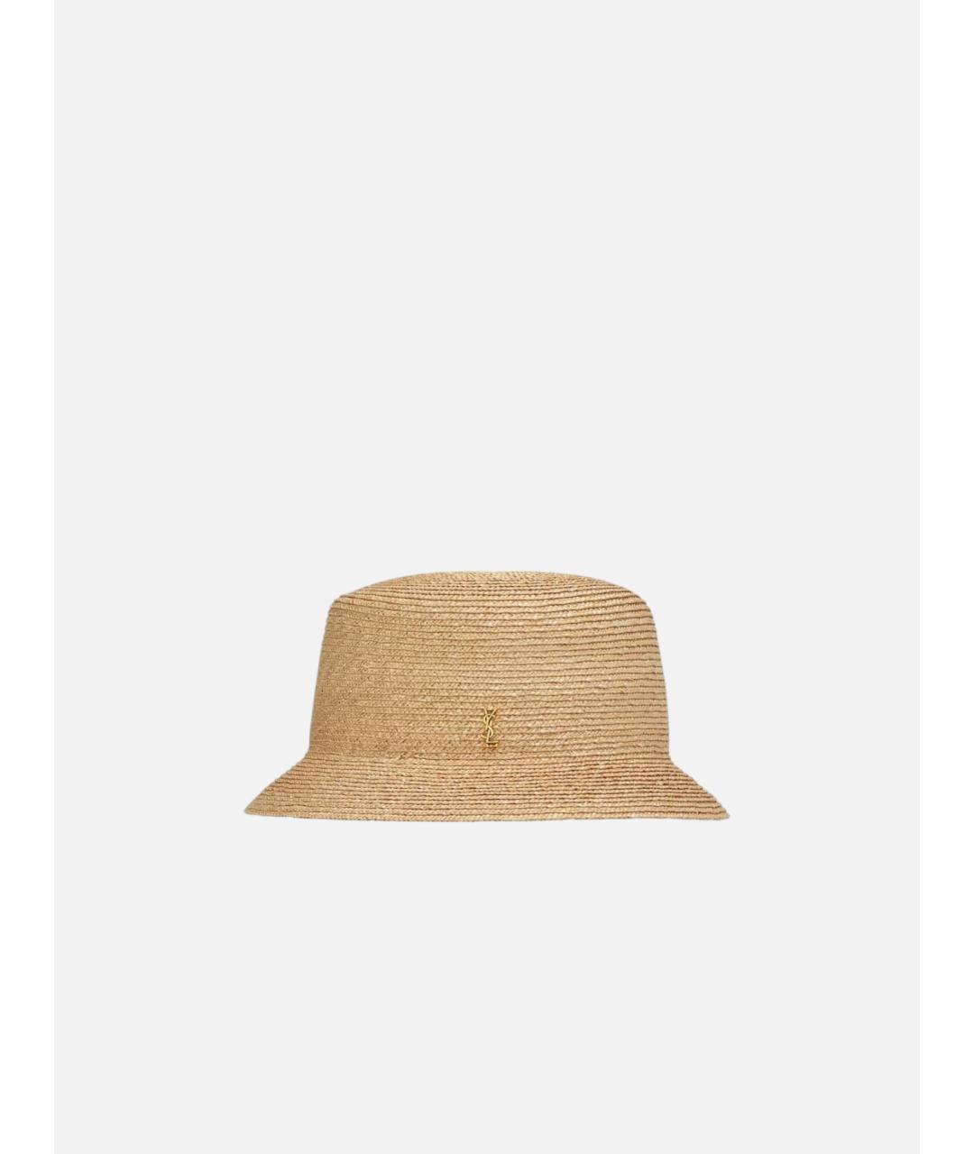 SAINT LAURENT Бежевая шляпа, фото 4