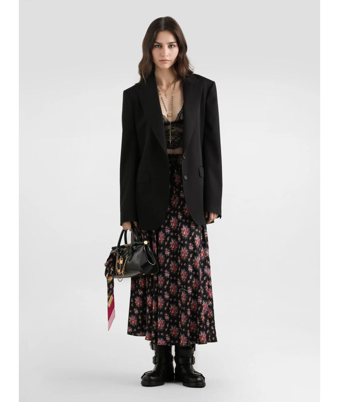 DOLCE&GABBANA Черный шерстяной жакет/пиджак, фото 2