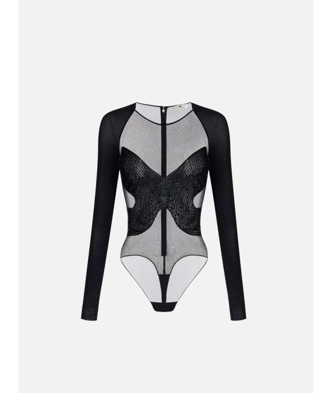 ELISABETTA FRANCHI Черное вискозное боди, фото 7