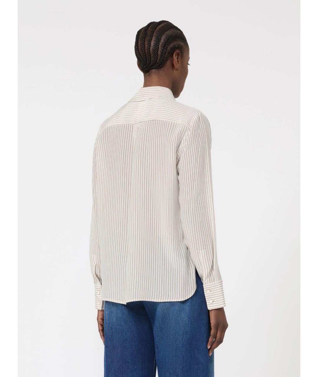 MAX MARA STUDIO Мульти шелковая рубашка, фото 5